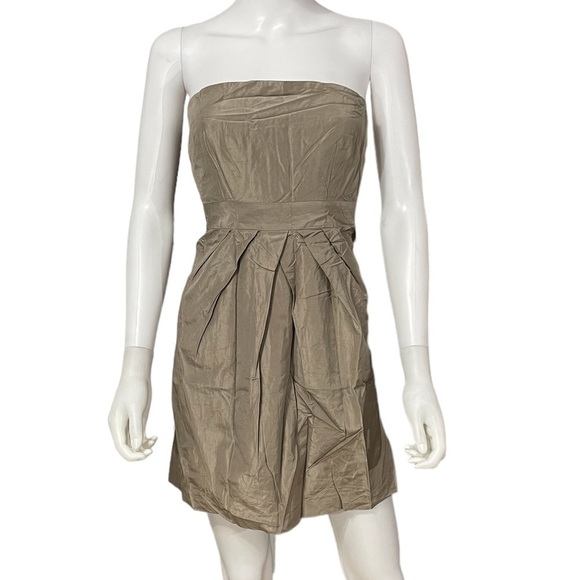 J Crew 100% Silk Strapless Dress - Picture 3 of 8